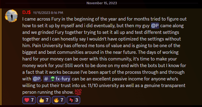 DJ Pain University customer review